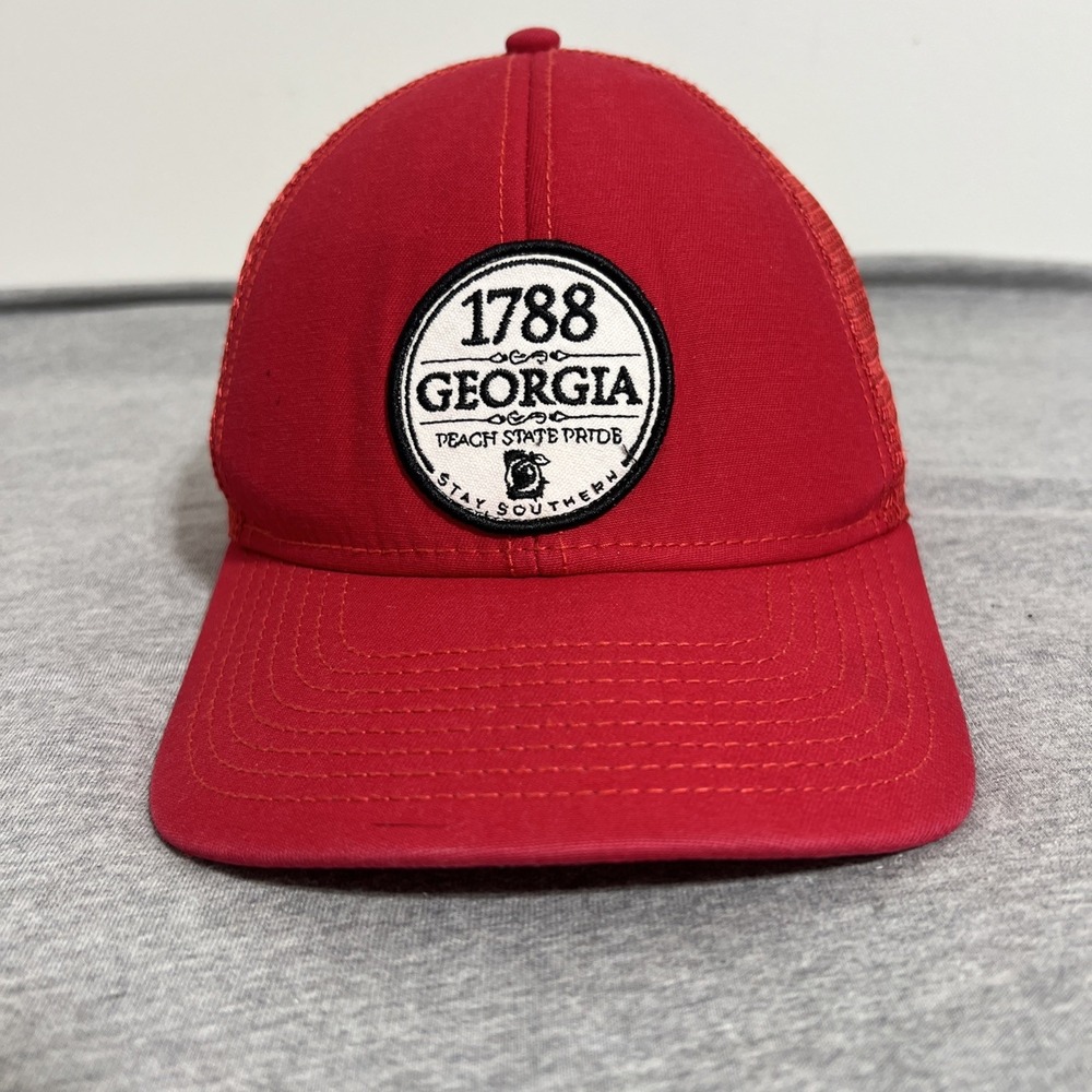 Peach State Pride Hat Georgia Southern  Men's SnapBack Mesh Trucker Cap 1788